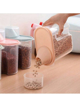AYNEX Airtight Food Storage Containers Set 4PCS Pour Spout Kitchen Cereal Rice Dispenser