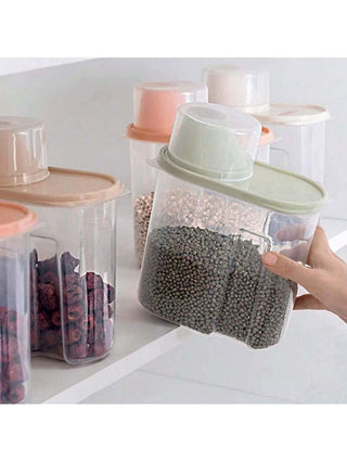 AYNEX Airtight Food Storage Containers Set 4PCS Pour Spout Kitchen Cereal Rice Dispenser