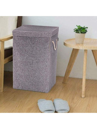 AYNEX Large Laundry Basket with Lid 72L Folding Clothes Hamper Dirty Washing Storage Bin Bag 40x30x60cm Bedroom Bathroom Laundry Room