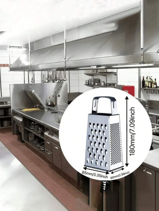 AYNEX Stainless Steel Box Grater | 4-Sided Vegetable & Cheese Shredder | Multi-Use Kitchen Grater for Carrots, Potatoes & More