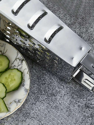 AYNEX Stainless Steel Box Grater | 4-Sided Vegetable & Cheese Shredder | Multi-Use Kitchen Grater for Carrots, Potatoes & More