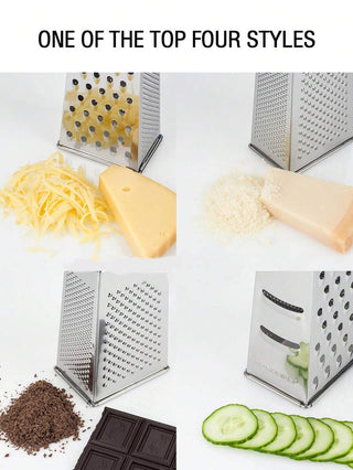 AYNEX Stainless Steel Box Grater | 4-Sided Vegetable & Cheese Shredder | Multi-Use Kitchen Grater for Carrots, Potatoes & More