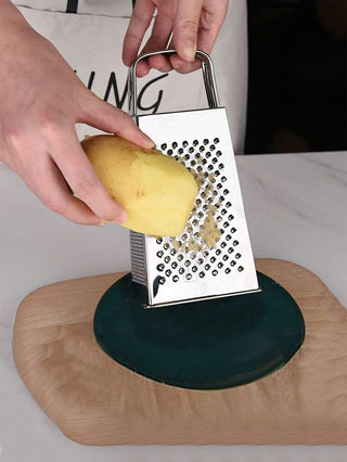 AYNEX Stainless Steel Box Grater | 4-Sided Vegetable & Cheese Shredder | Multi-Use Kitchen Grater for Carrots, Potatoes & More