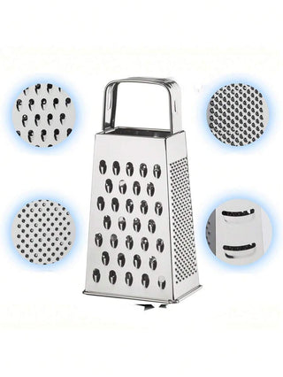 AYNEX Stainless Steel Box Grater | 4-Sided Vegetable & Cheese Shredder | Multi-Use Kitchen Grater for Carrots, Potatoes & More