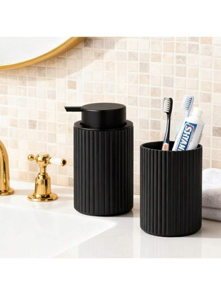 AYNEX Farmhouse Soap Dispenser | Black Foam Hand Wash & Dish Soap Pump | Bathroom Kitchen Decor | Home Living Storage Container