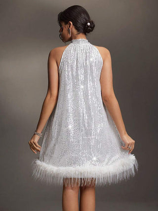 Maternity Sequin Photoshoot Dress – Elegant Pregnancy Gown AYNEX WEAR