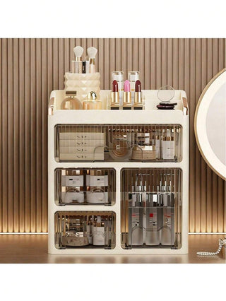 AYNEX Makeup Organiser Box Stylish Vanity Drawer Storage Unit Skincare Cosmetics Beauty Products Dressing Table Organiser Multicolour ABS Home